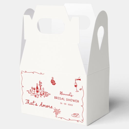 あれはアモーレイタリアンエンゲージ描ブライダルシャワー フェイバーボックス (オープン)