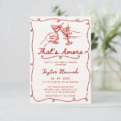 あれはアモーレイタリアンエンゲージ描ブライダルシャワー 招待状 (スタンド正面)