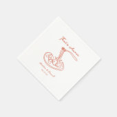 あれはアモーレイタリアンカスタムウェディング スタンダードカクテルナプキン (角)