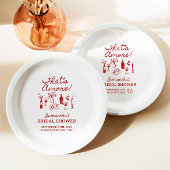 あれはアモーレイタリアンピザブライダルシャワー ペーパープレート