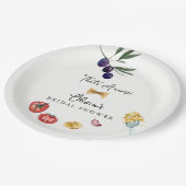 あれはアモーレイタリアンブライダルシャワー ペーパープレート (アングル)