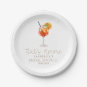 あれはアモーレイタリアンブライダルシャワー ペーパープレート (正面)