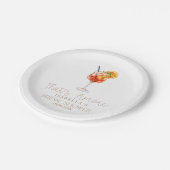 あれはアモーレイタリアンブライダルシャワー ペーパープレート (アングル)