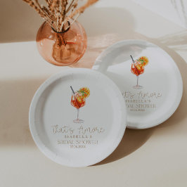 あれはアモーレイタリアンブライダルシャワー ペーパープレート