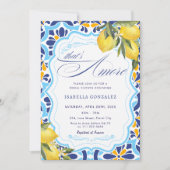 あれはアモーレイタリアンマジョリカタイルブライダルシャワー 招待状 (正面)