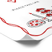 あれはアモーレイタリアンレッドブライダルシャワーの好意 ポスター (角)