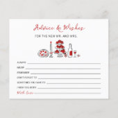 あれはアモーレイタリアンレッドブライダルシャワーアドバイスカード (正面)