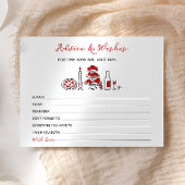 あれはアモーレイタリアンレッドブライダルシャワーアドバイスカード