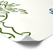 あれはアモーレカラフル図解入りの、写真付きのブライダルシャワー ポスター (角)