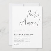 あれはアモーレシンプルミニマルなリハーサルのディナー 招待状 (正面)