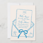 あれはアモーレハンドドローのレモンブライダルシャワー 招待状 (正面)