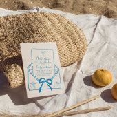 あれはアモーレハンドドローのレモンブライダルシャワー 招待状