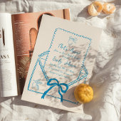 あれはアモーレハンドドローのレモンブライダルシャワー 招待状