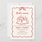 あれはアモーレハンドレッド図解入りの、写真付きの婚約パーティだ 招待状 (正面)