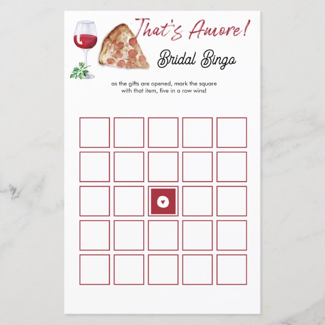 あれはアモーレビンゴブライダルシャワーゲーム (正面)