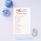 あれはアモーレビンゴブライダルシャワーゲーム チラシ (シングル)