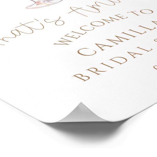 あれはアモーレブライダルシャワー歓迎 ポスター (角)