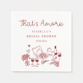 あれはアモーレブライダルシャワー スタンダードカクテルナプキン (正面)