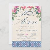 あれはアモーレブーゲンビリアイタリアンブライダルシャワー 招待状 (正面)