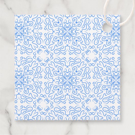 あれはアモーレモンブルータイルパーソナライズされた結婚の フェイバータグ (裏面)