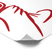 あれはアモーレレッドイタリアンブライダルシャワー歓迎 ポスター