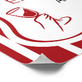 あれはアモーレレッドイタリアン婚約パーティ歓迎 ポスター (角)