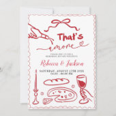 あれはアモーレレッドピザリハイタリアンーサルディナー 招待状 (正面)