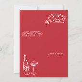 あれはアモーレレッドピザリハイタリアンーサルディナー 招待状 (裏面)