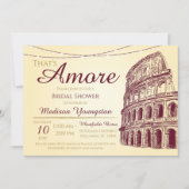 あれはアモーレヴィンテージイタリアンブライダルシャワー 招待状 (正面)
