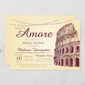 あれはアモーレヴィンテージイタリアンブライダルシャワー 招待状 (正面/裏面)