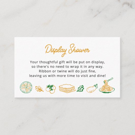 あれはアモーレ素朴イイタリアンドシャワー エンクロージャーカード (正面)