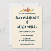 あれはアモーレ食イタリアン品婚約シャワーカスタム 招待状 (正面)