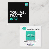 あれはウィッグだ スクエア名刺 (正面/裏面)