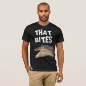 あれはワニおもしろいゲーターTシャツを噛む Tシャツ (正面フル)