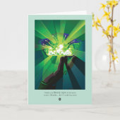 あれは勇敢な人が我々の戸口を叩く カード (黄色い花)