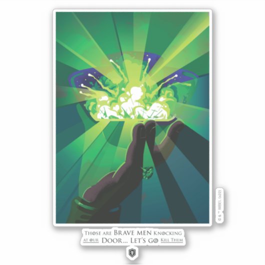 あれは勇敢な人が我々の戸口を叩く シール (正面)