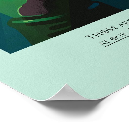 あれは勇敢な人が我々の戸口を叩く ポスター (角)