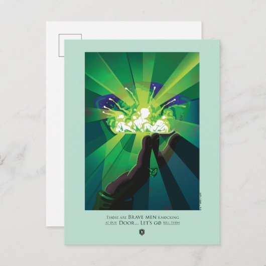 あれは勇敢な人が我々の戸口を叩く ポストカード (正面/裏面)