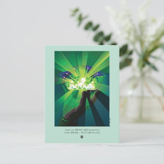 あれは勇敢な人が我々の戸口を叩く ポストカード (スタンド正面)