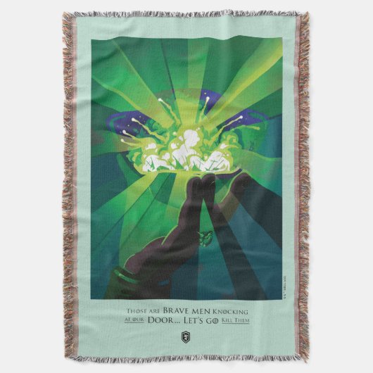 あれは勇敢な男達が我々の戸をたたいている スローブランケット (正面縦)