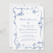 あれは手描きリハイタリアンーサルディナーだ 招待状 (正面)