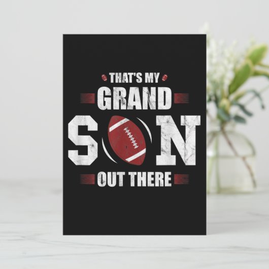 あれは私の孫のサッカー練習用ギフト、ばあちゃん 招待状 (スタンド正面)