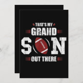 あれは私の孫のサッカー練習用ギフト、ばあちゃん 招待状 (正面/裏面)