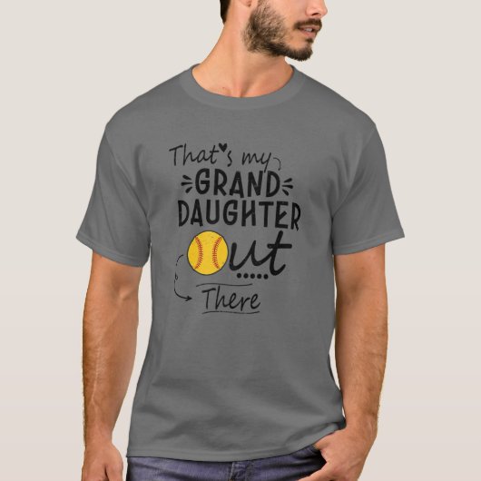 あれは私の孫娘ソフトボールおばあちゃん Tシャツ (正面)