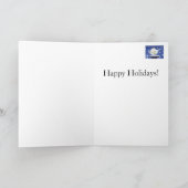 「あれは···ハッピーホリデーズ"グリーティングカード カード (内部)