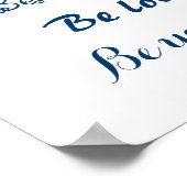 あれ。青インスパイアい白いポスター好き ポスター (角)