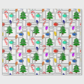 あわてたクリスマス ラッピングペーパー (フラット)