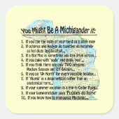 あんたはミチグランもしダー： スクエアシール (正面)