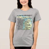 あんたはミチグランもしダー： トライブレンドＴシャツ (正面)