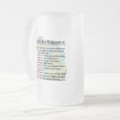 あんたはミチグランもしダー: フロストグラスビールジョッキ (正面左)